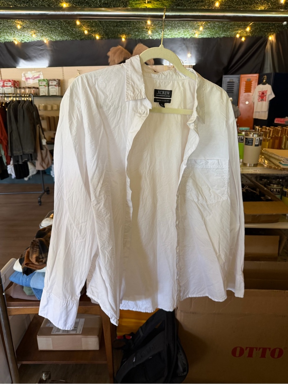 J. Crew White Button-Down Shirt - Classic Fit (BOX 5)